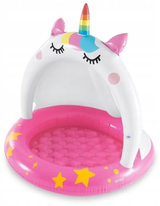 Piscina per bambini con tetto a unicorno