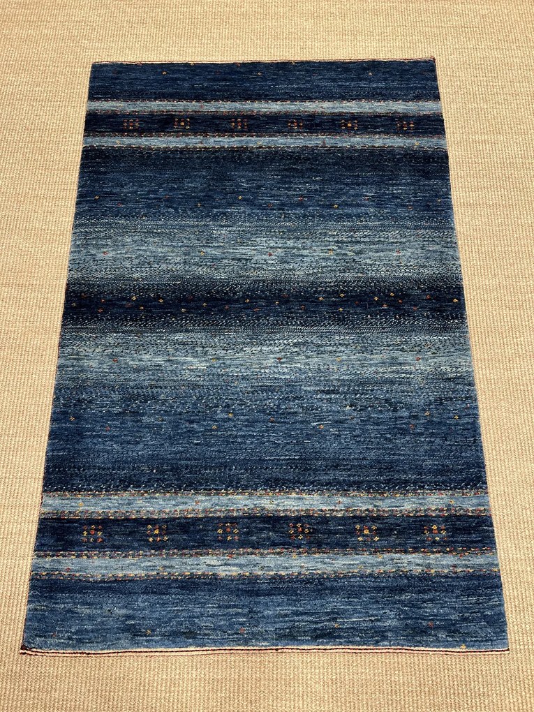 Loribaft Tappeto persiano 130 x 90 Blu (Iran) Annodato A Mano