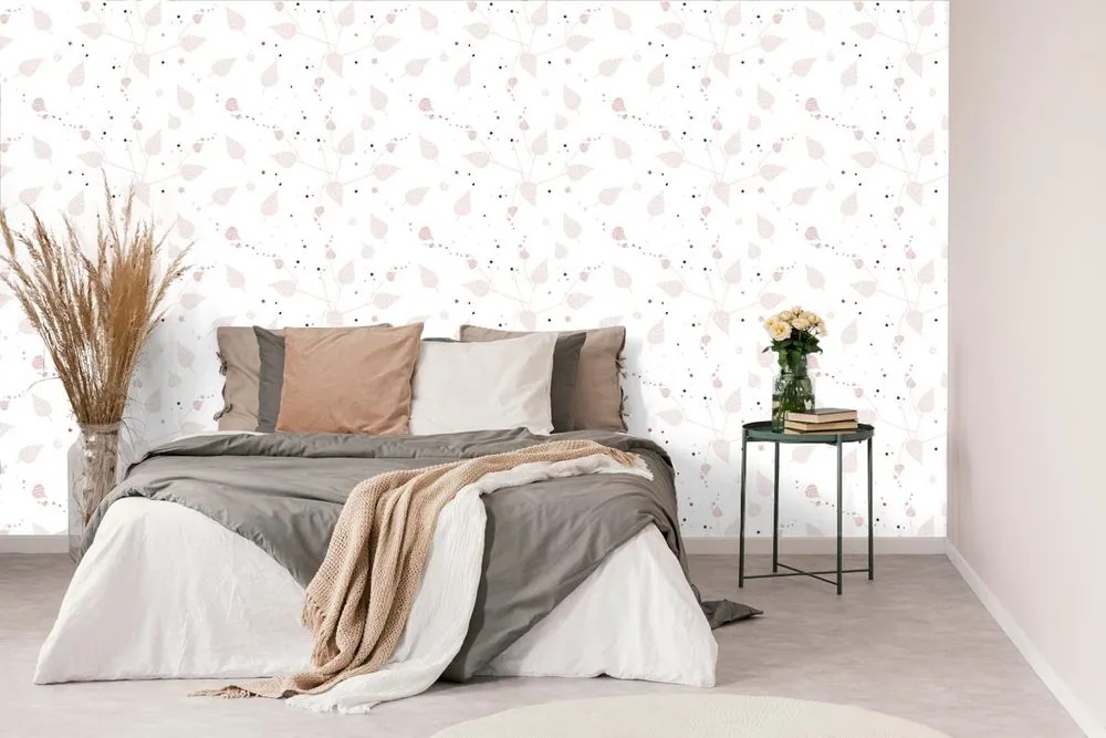 Carta da parati – Foglie delicate