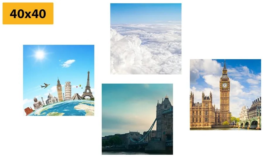 Set di quadri – Viaggio a Londra