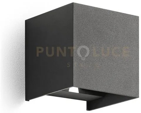 Ges861n- applique grigio antracite a led 2 luci biemissione 4000k 5...