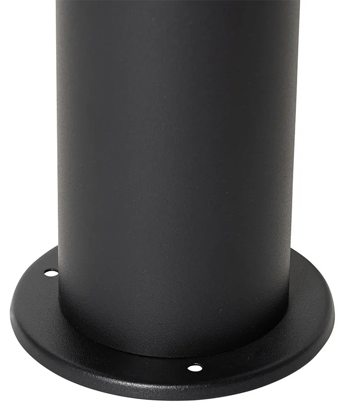 Lampada da esterno a stelo nera con paralume fumé 70 cm - Odense