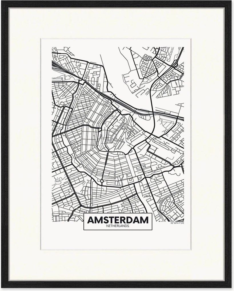 Poster incorniciato Amsterdam