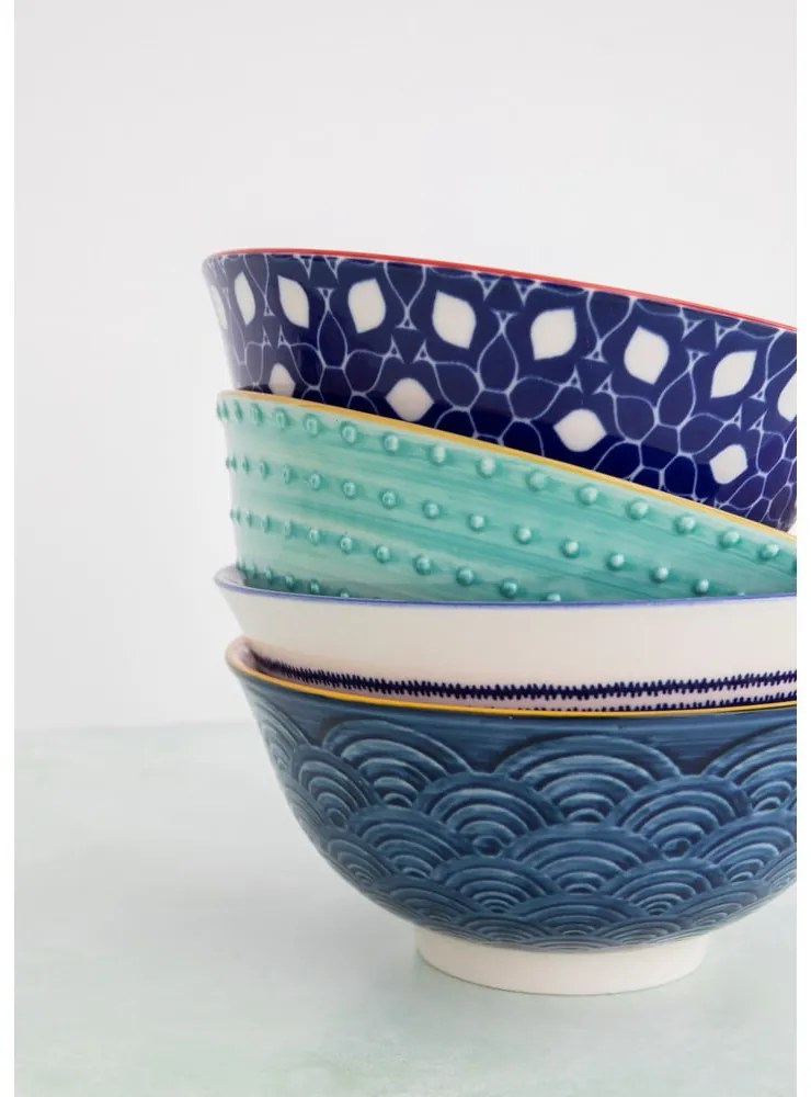 Set di 4 ciotole in ceramica, ø 16,5 cm - Kitchen Craft