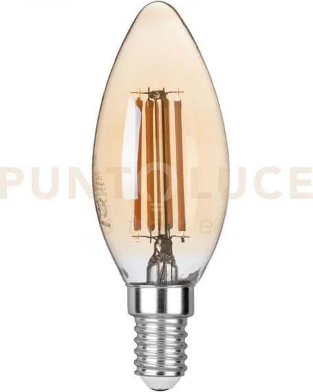 Lampadina led filamento ambra attacco e14 4w 420lm 2500k 300° 35x98...