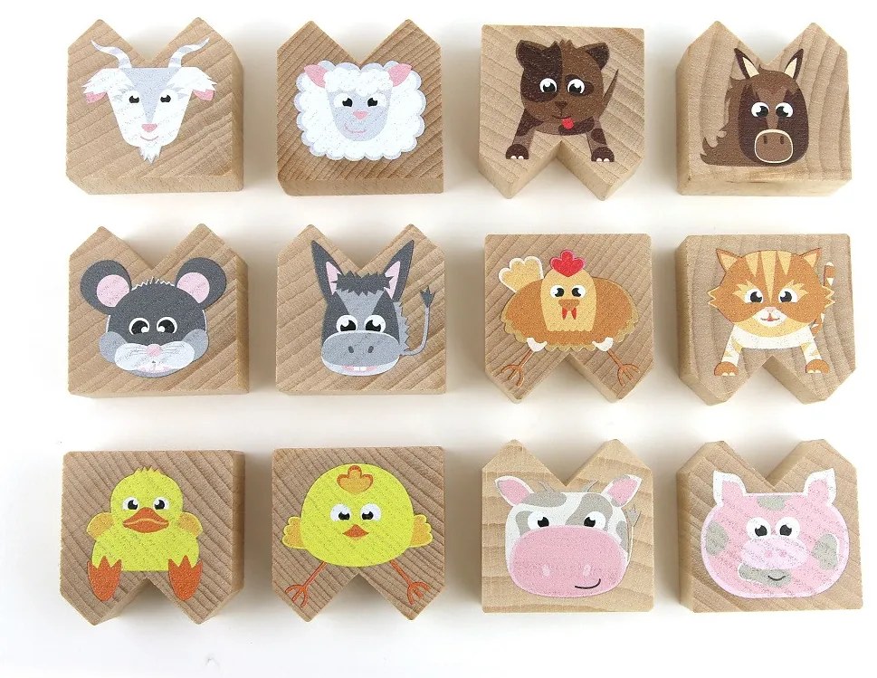 Milaniwood - Gioco equilibristo in legno - Animali fattoria