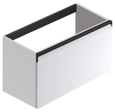 Mobile da bagno sospeso sotto lavabo Fusion L 79.5 x H 40 x P 45.5 cm bianco opaco, 1 cassetto