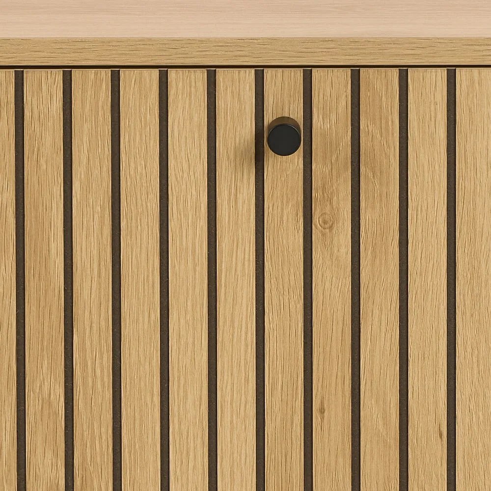 Scarpiera con anta effetto rovere in colore naturale 72x43x17 cm Albany - Actona