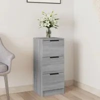 Credenza Grigio Sonoma 30x30x70 cm in Legno Multistrato 817014