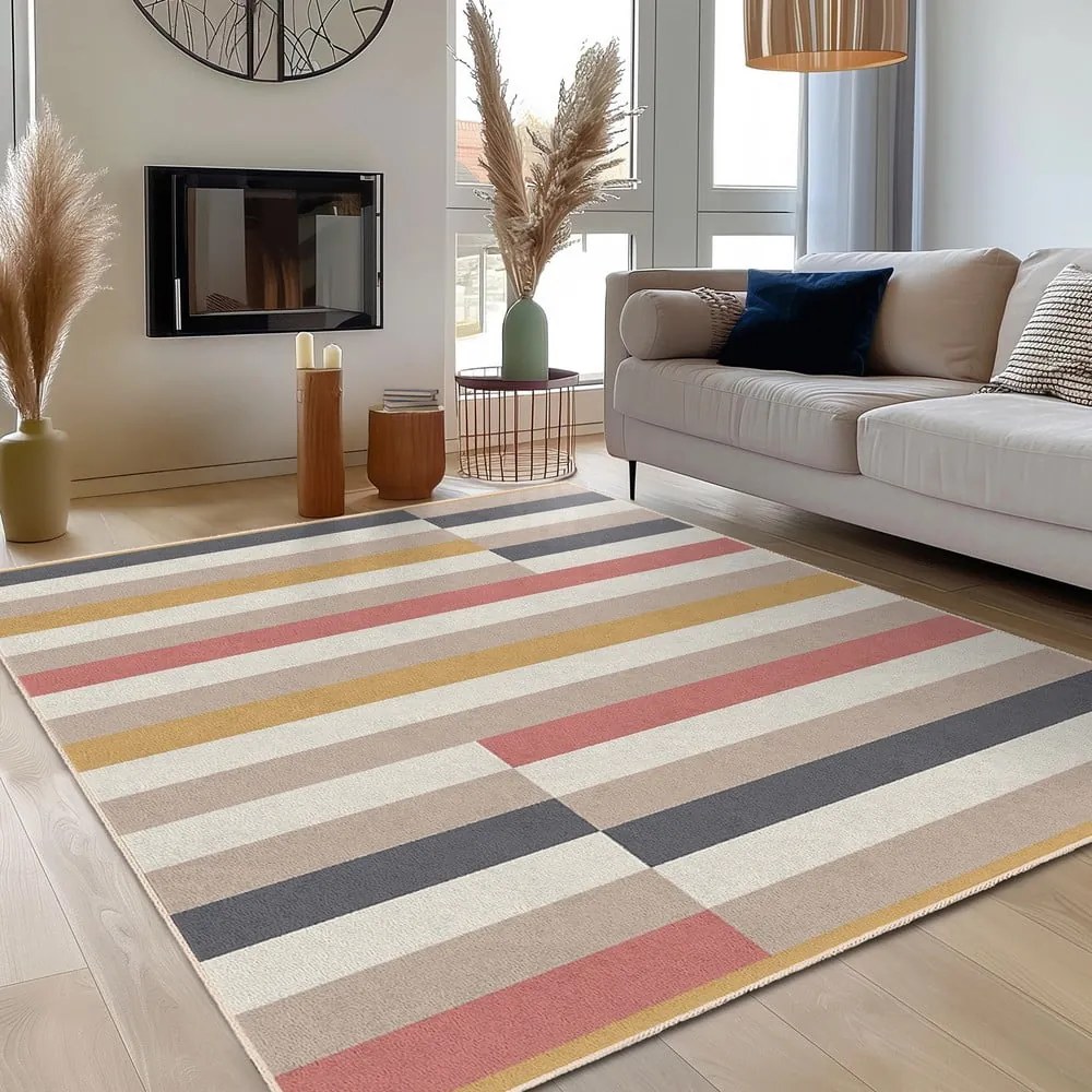 Tappeto lavabile 80x150 cm Rosy Bandas – Mila Home