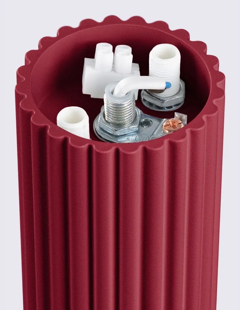 Plafoniera burgundy con paralume in vetro ø 12 cm Orbital – Sollux