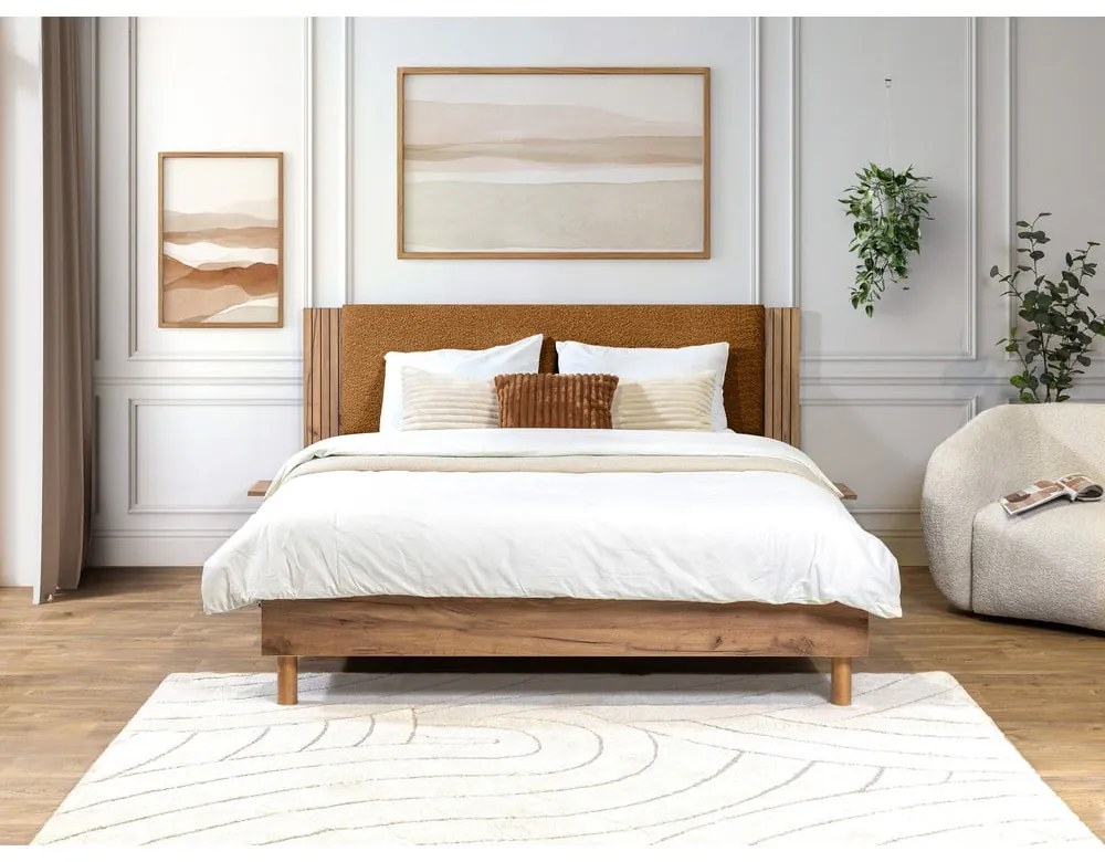 Letto matrimoniale con rete inclusa 140x190 cm Lior – Bobochic Paris