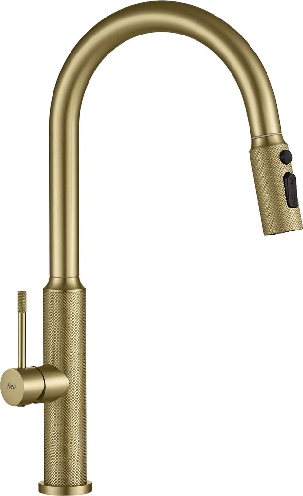 Rubinetto da cucina Rea Master Brush Gold