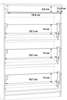 Scarpiera KAVI rovere artisan
