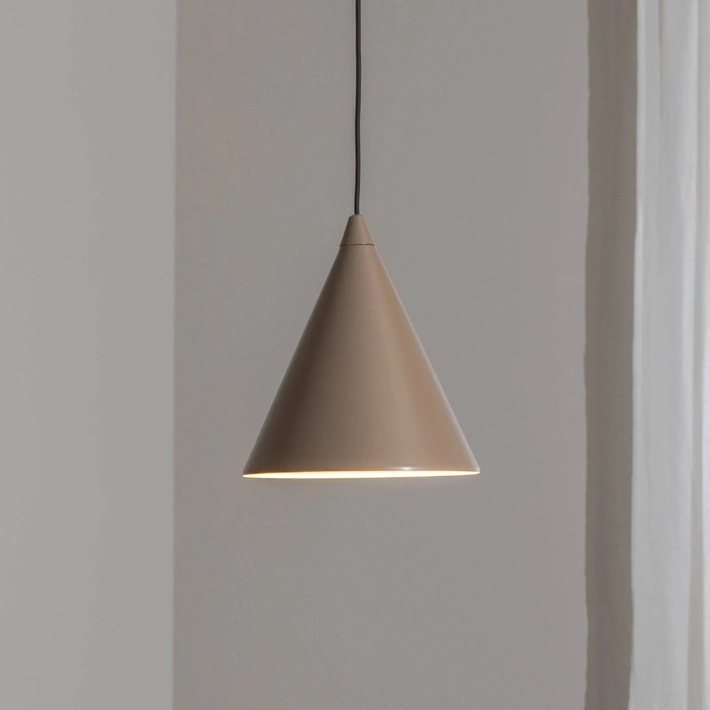 Lampada a sospensione Form ALDEX, dimmerabile, Crema / Ambra, Soggiorno / Sala da pranzo, Metallo, Lampada a sospensione