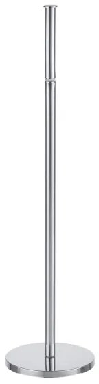 WENKO 19637100 - Portarotolo per carta igienica 21x55 cm in acciaio inox/argento