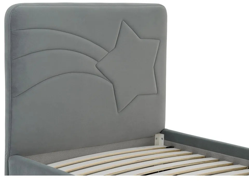 Letto grigio per bambini con contenitore 90x200 cm Star - Scandic