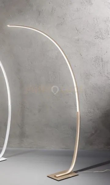Piantana a led 3000k 1500lm 30w keep oro dimmerabile h.200cm