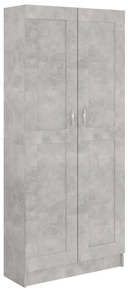 Libreria grigio cemento 82,5x30,5x185,5 cm in truciolato