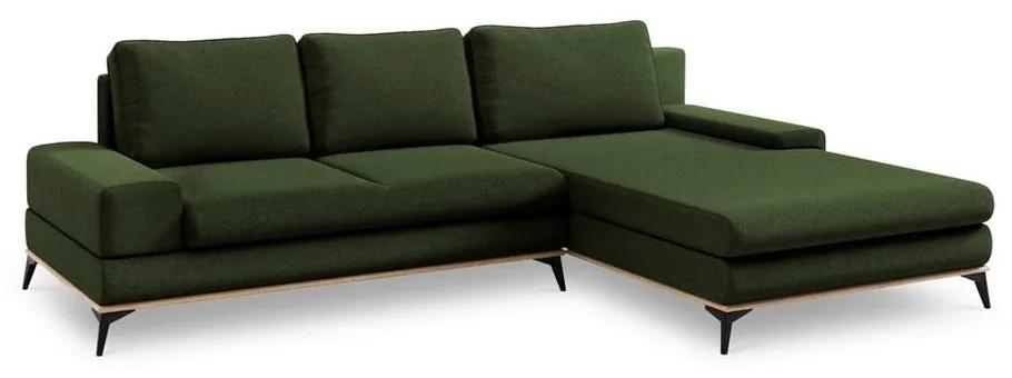 Angolo del divano letto verde bottiglia, angolo destro Planet - Windsor &amp; Co Sofas