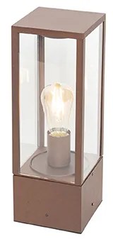 Lampada da terra da esterno industriale ruggine marrone 40 cm IP44 - Charlois