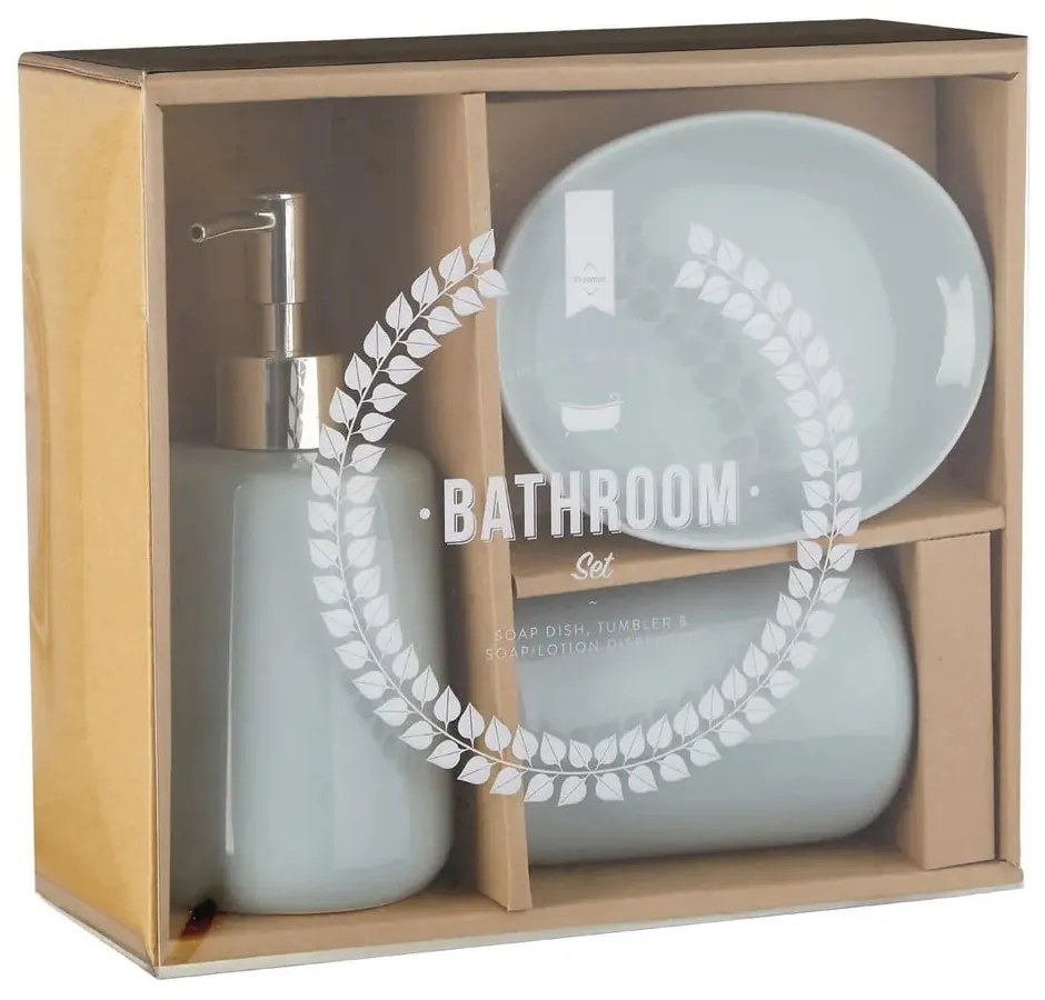 Set di accessori da bagno in pietra azzurra Moon - Premier Housewares