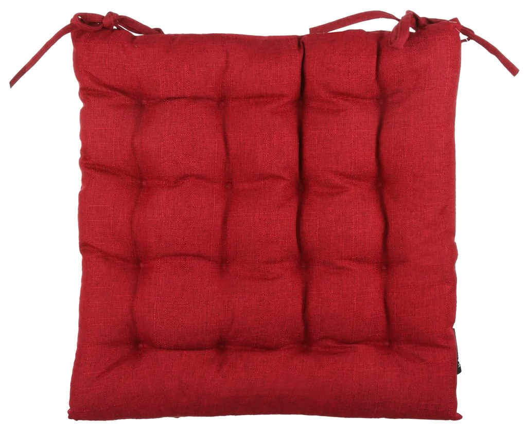 Cuscino sedia rosso 42x42 cm idrorepellente