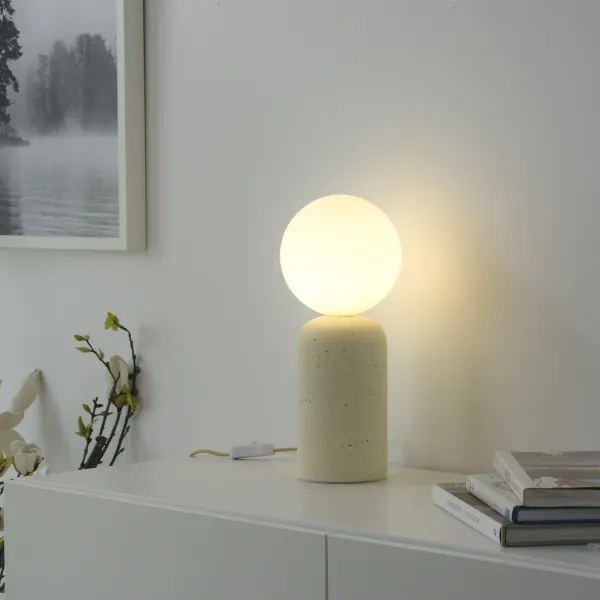 Schöner Wohnen 12543-42 - Lampada da tavolo TRAVENTA 1xG9/10W/230V cemento