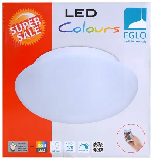 Eglo 75351 - Plafoniera LED RGB dimmerabile ELLA-C 1xE27/7,5W/230V