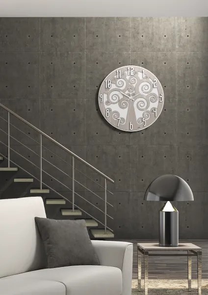 Orologio da parete D50 ALBERO DELLA VITA 2 in legno laminato BRC