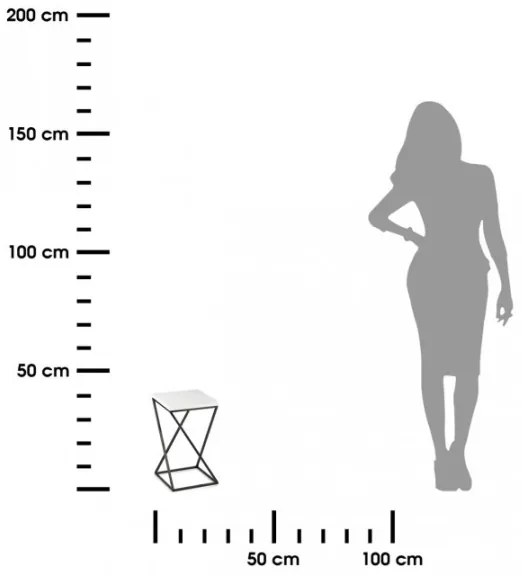 Portafiori LOFT 40x24 cm nero/bianco