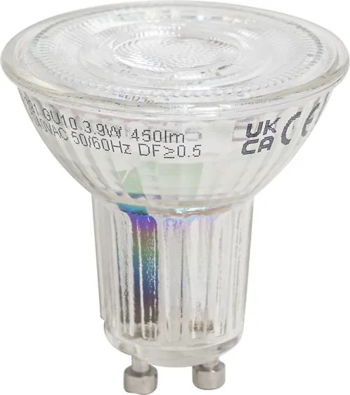 Set di 5 Lampadine LED GU10 Dimmerabili 3.9W 450 lm 3000K Lunga Durata