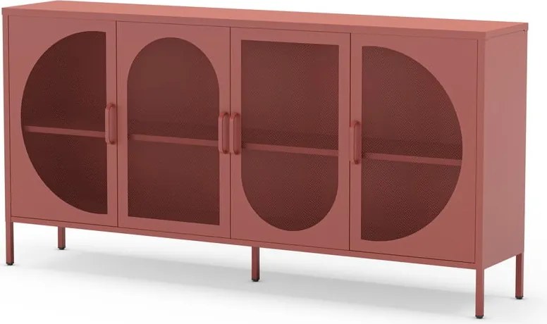 Cassettiera color mattone 160x90 cm Tayra - Marckeric