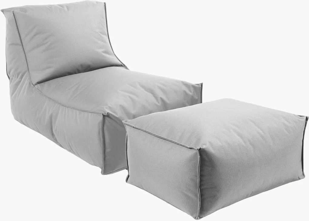 Poltrona sacco da esterno con pouf Der Sundowner