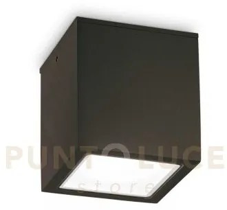 Techo square faretto da soffitto per esterno ip54 1 luce gu10 15cm ...