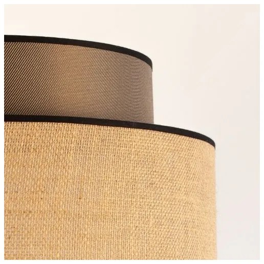 Lampadario a sospensione con filo BOHO 1xE27/60W/230V diametro 40 cm marrone/beige