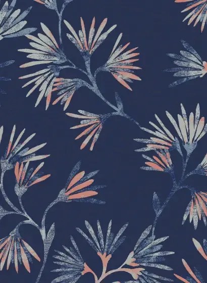 Eijffinger Carta da parati Enso 1 - Blau/ Kupfer