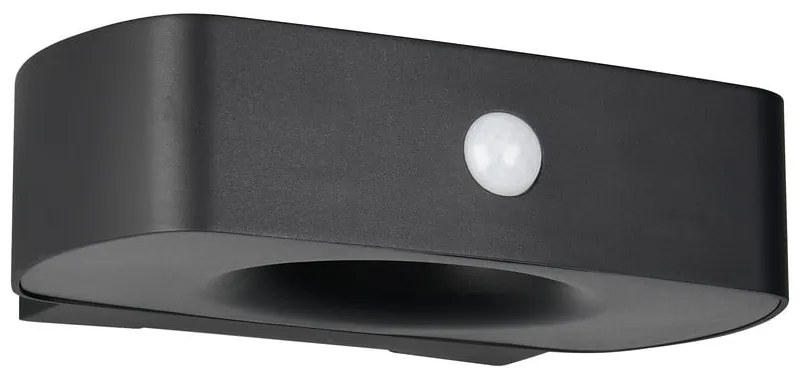 Illuminazione esterna LED con alimentazione a pannelli solari con sensore di movimento da parete (altezza totale 6 cm) Bilbao – Reality