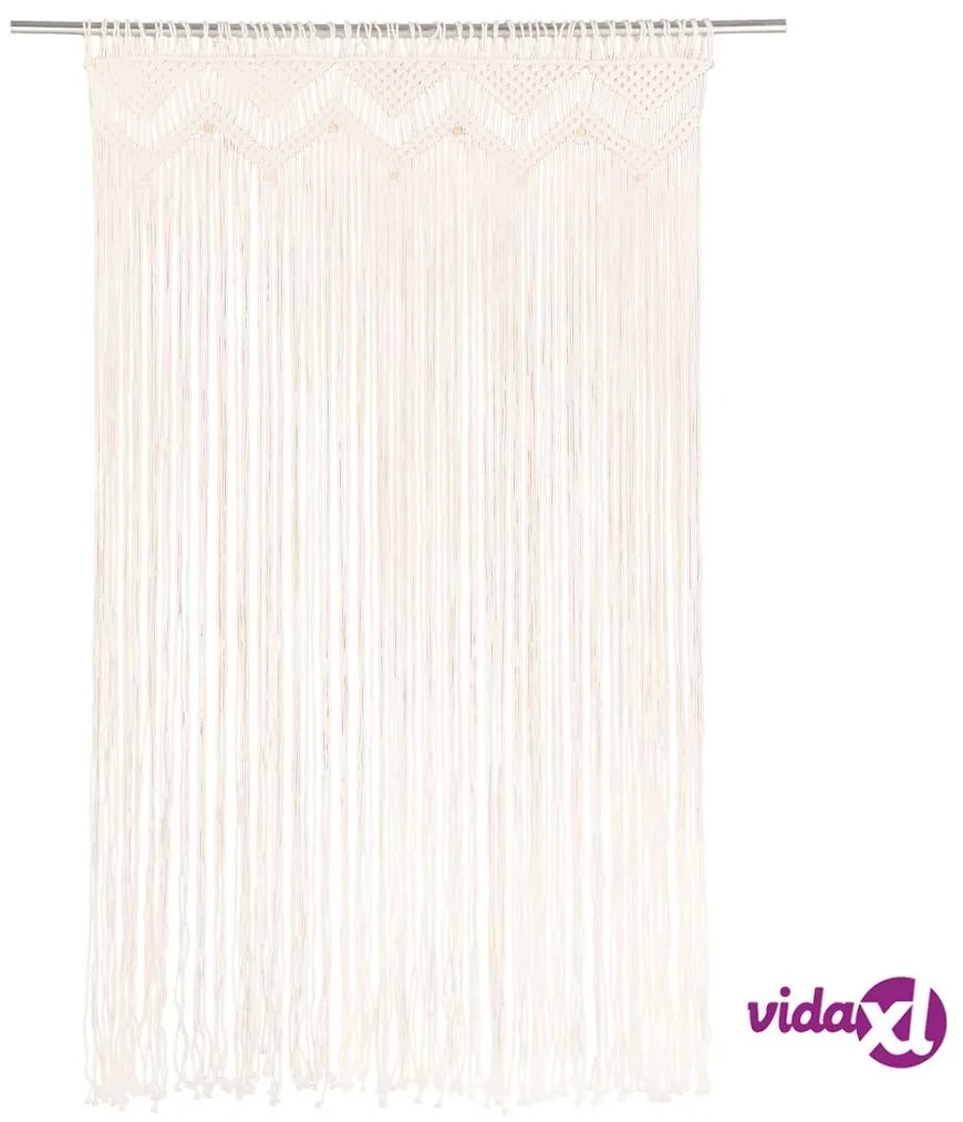 vidaXL Tenda Macramè 140x240 cm in Cotone