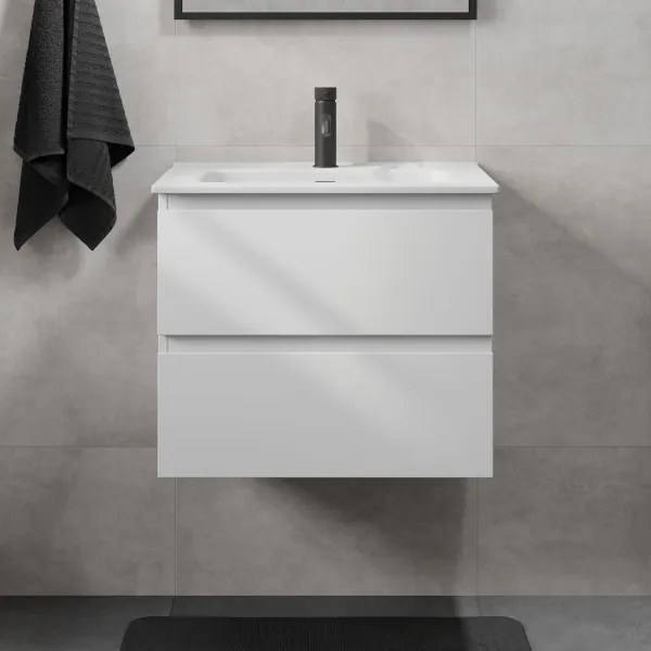 Mobile da bagno con lavabo CONOR 61 cm, bianco