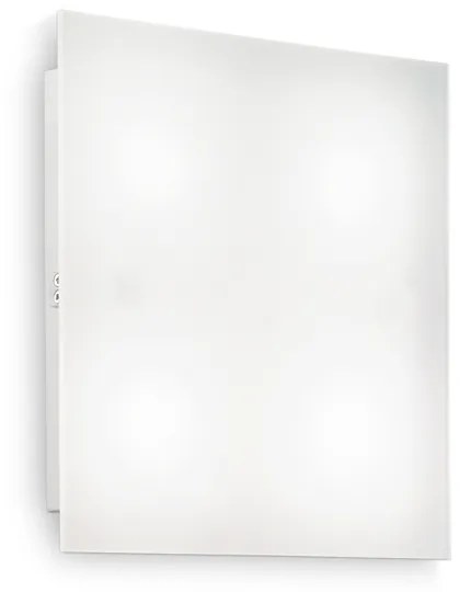 Plafoniera Moderna Flat Metallo Bianco 1 Luce Gx53 9W 3000K Luce Calda