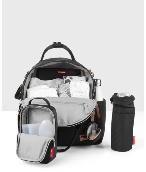 Skip Hop - Zaino fasciatoio 6in1 SUITE SET nero per passeggino