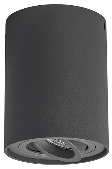 Set di 6 faretti grigio scuro orientabili e inclinabili - Rondoo Up