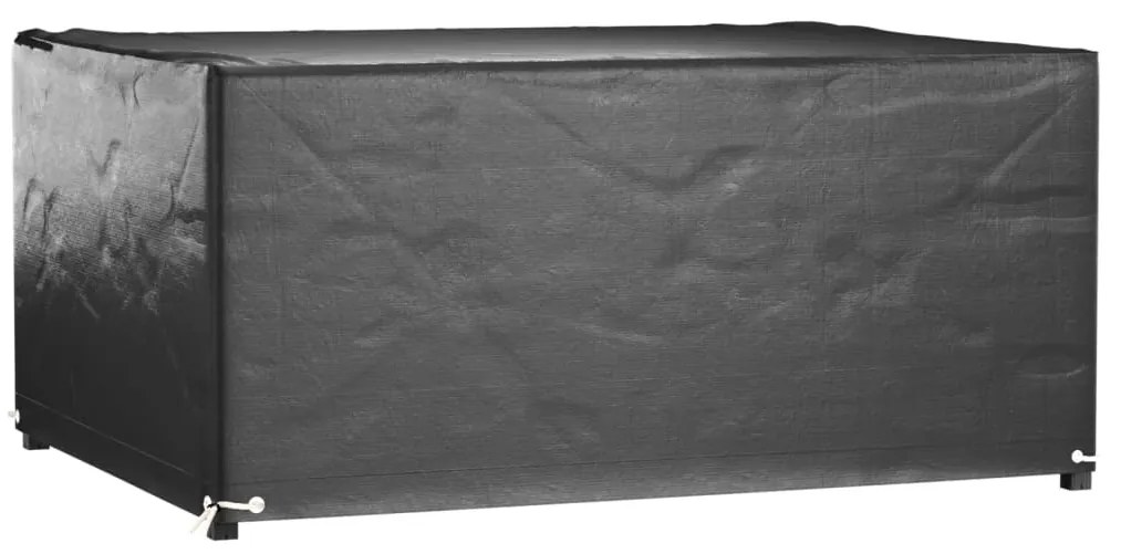 Copri mobili giardino 2pz 8 occhielli 180x135x80cm rettangolare