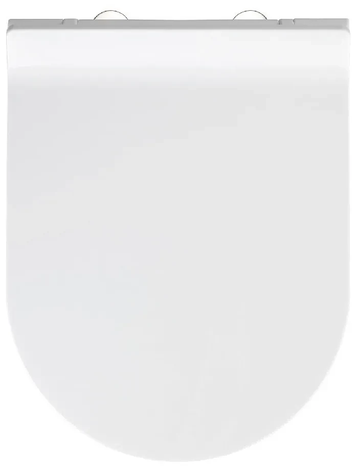 Sedile per wc bianco con chiusura facilitata , 46 x 36 cm Habos - Wenko