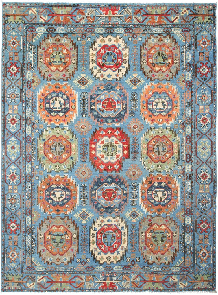 Kazak Tappeto 230x170 (Afghanistan) Annodato A Mano