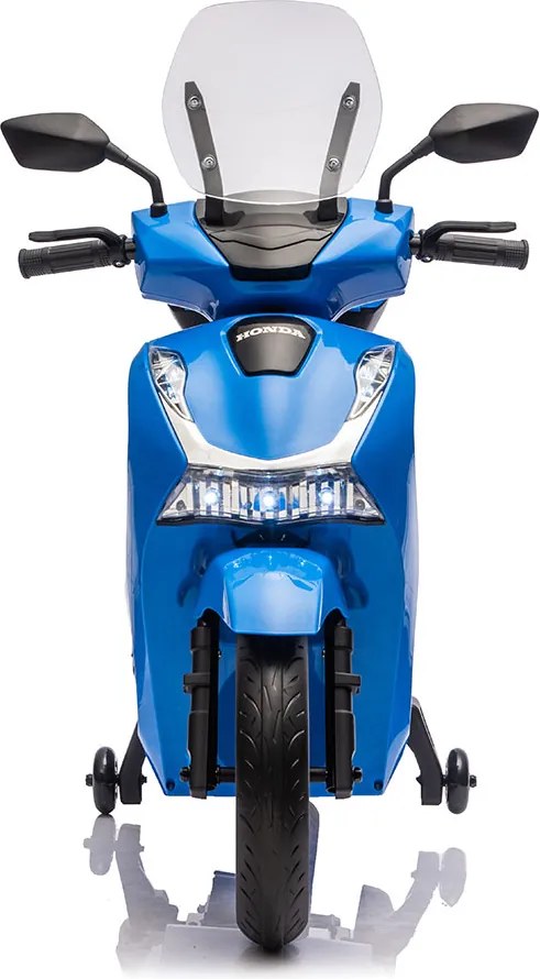 Scooter Elettrico per Bambini Licenza Ufficiale Honda SH125 12V con Ruote EVA e Sedile Pelle Blu...