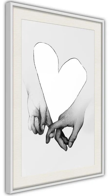 Poster  Couple In Love  Cornice Quadri Cornice nera con pass-partout, Larghezza x Altezza Home decor 20x30