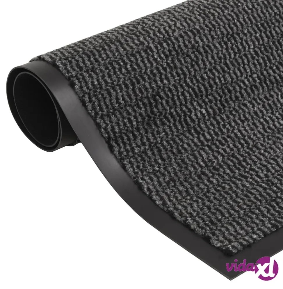 vidaXL Tappeto Antipolvere Trapuntato Rettangolare 90x150cm Antracite