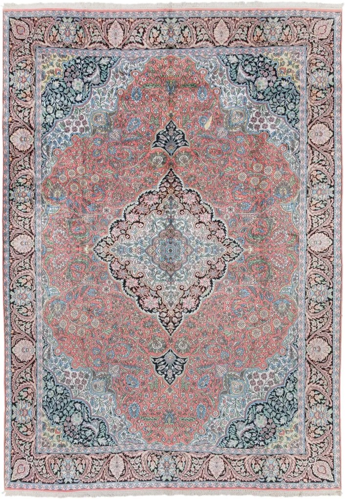 Cashmere Silk Tappeto 430x310 (Indian) Annodato A Mano